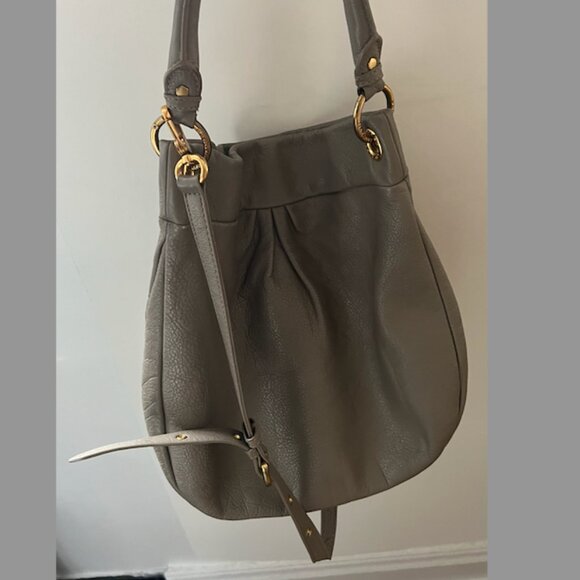 MARC BY MARC JACOBS Grey Leather Classic Hobo Bag - Picture 6 of 7
